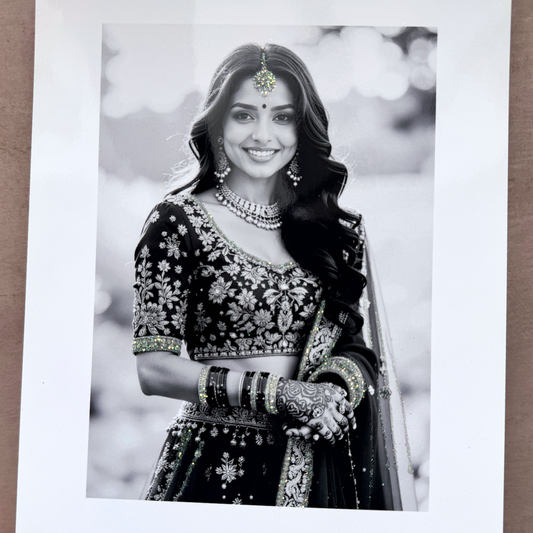 Light Custom Glitter Photo